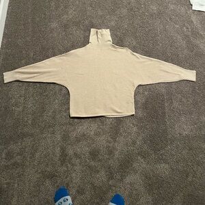 Old Navy, Cream Turtleneck Sweater: Small